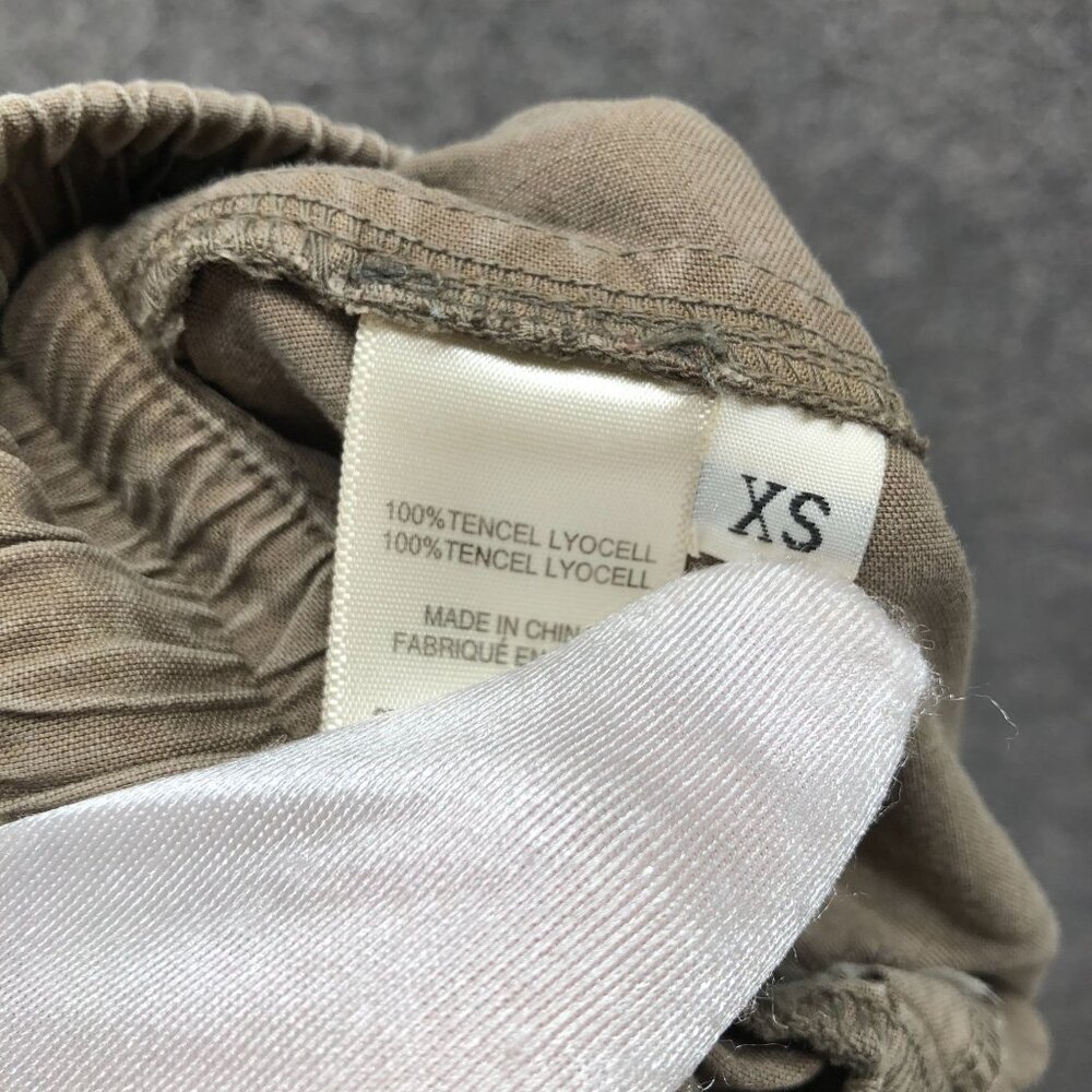 Cloth & Stone Lyocell Cargo Jogger Pants Womens XS Mid Rise Light Brown Beige - Picture 9 of 10